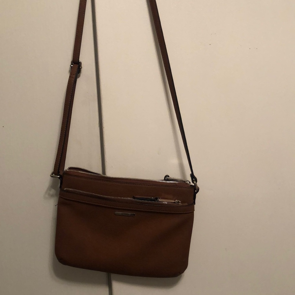 Brown Leather Crossbody Purse